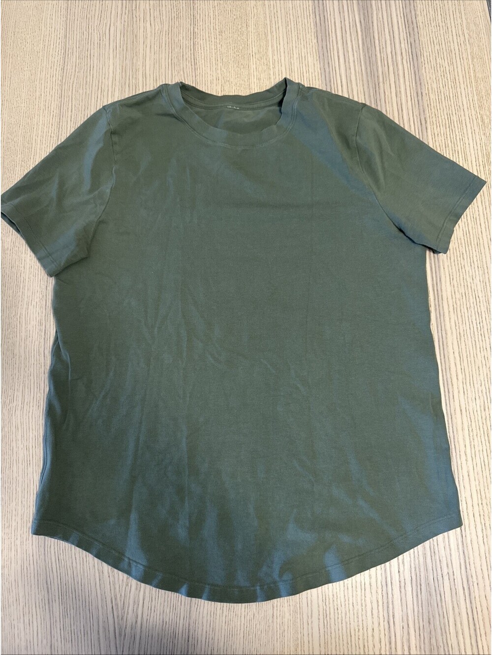 Lululemon Love Crew Short Sleeve Tee Womens Safe Green Athletic Workout Gym Top